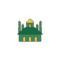 Muslim Building Icon Concept Isolated