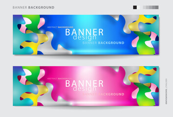 abstract banner design. Vector shaped background. Modern Graphic Template Banner pattern for social media and web sites