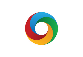 Abstract Modern Circle Logo. Symbol and Icon Vector Template.	