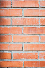 Brick wall background, Outdoor building block wall.