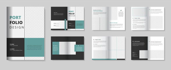 Architecture portfolio template and Interior portfolio Presentation design