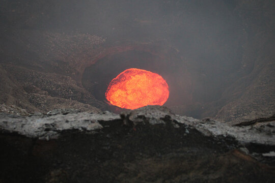 Coeur de lave du volcan Mont Marum, Ambrym, Vanuatu