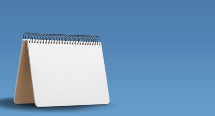 Blank office Calendar or Planner on desk