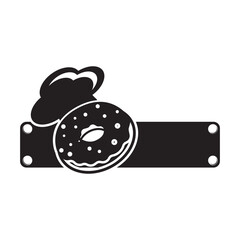 Donut icon symbol ,illustration design template.