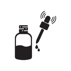 Oil serum icon symbol ,illustration design template.