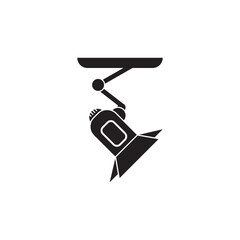 Stage light icon symbol,illustration design template.
