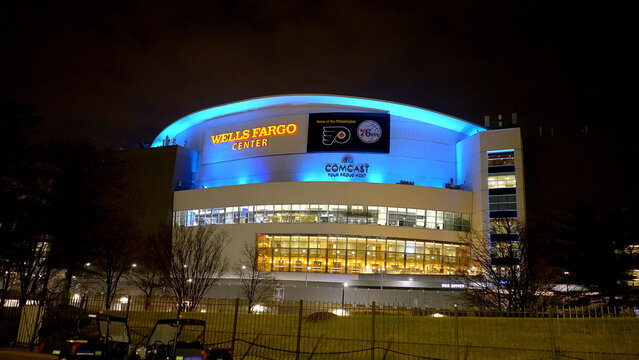Wells Fargo Center - Home of the Philadelphia 76ers and Philadelphia Flyers - PHILADELPHIA, UNITED STATES - FEBRUARY 16, 2023