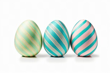 Fototapeta premium colorful pastel easter eggs - generative