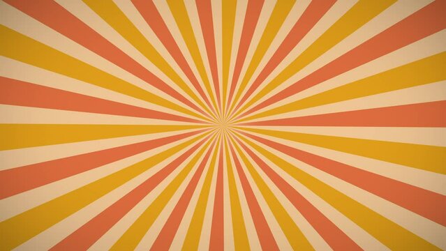 Sunburst radiation cartoon. summer retro burst sun rays