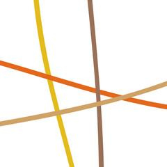 Yellow Brown Graphic Lines