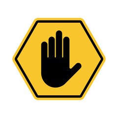 Obraz premium Stop icon. sign for mobile concept and web design. vector illustration