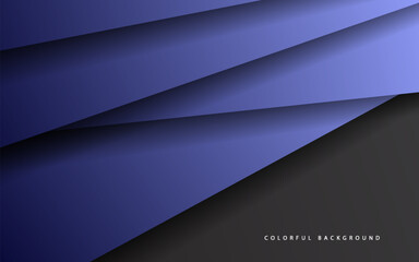 Fototapeta premium Abstract overlap layer blue color background vector