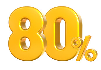 80 Percent Golden Sale of Discount