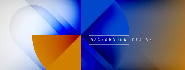 Abstract vector background. Shadow lines and lights with round elements and circles composition. Vector Illustration For Wallpaper, Banner, Background, Card, Book Illustration, landing page