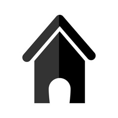 Home icon on transparent background.