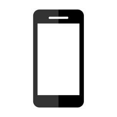 Telephone icon on transparent background.