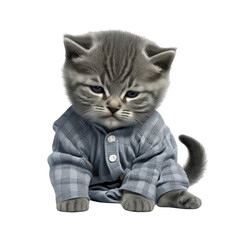 Cute Sleepy Kitten, Generated AI, Generated, AI