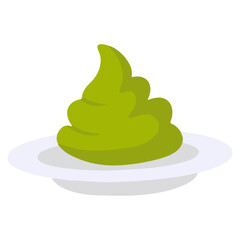 wasabi sauce illustration