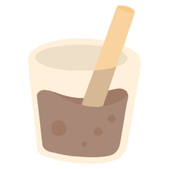 cup of chocolate milk