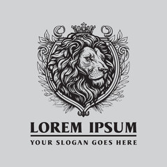 lion icon , animal icon vector