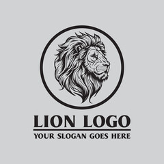 lion icon , animal icon vector