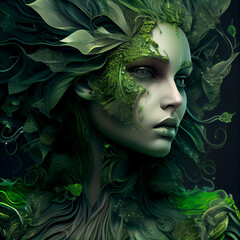 Green Woman, AI