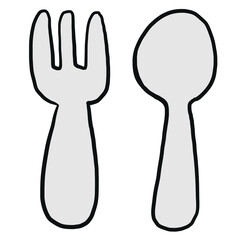 Cute breakfast element illustration