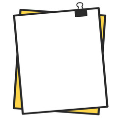 Blank page paper background illustration