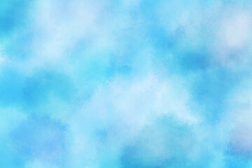 水彩背景　青
