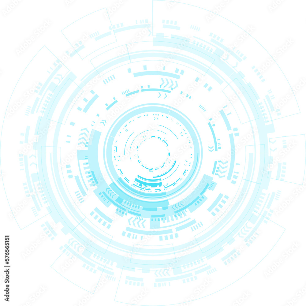 Poster abstract blue computer technology background with circuit board and circle tech.illustration for ele