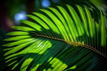 leaf, palm, green, nature, tree, abstract, tropical, plant, leaves, texture, pattern, summer, macro, close-up, foliage, closeup, color, light, flora, outdoors, natural, frond, palm tree, environment, 
