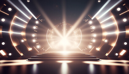 lighting on stage AI generative