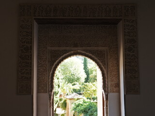 Fototapeta premium Los interiores de la Alhambra en Granada