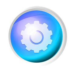 Setting or tool symbol colorful game button