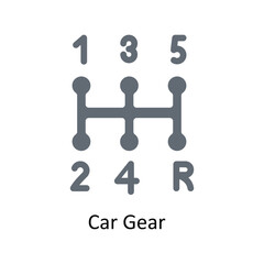 Car Gear  Vector Solid Icons. Simple stock illustration stock