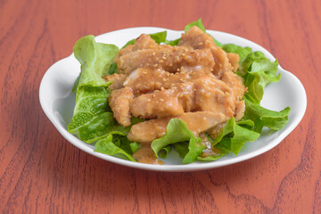 味噌だれ棒棒鶏