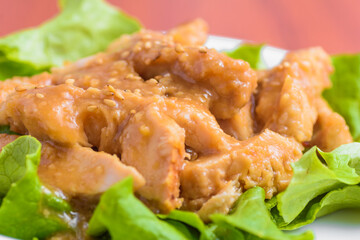 味噌だれ棒棒鶏