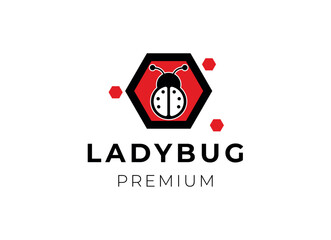 Simple ladybug logo design inspiration