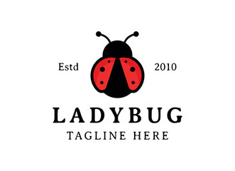 Simple ladybug logo design inspiration