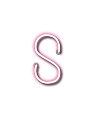 neon letter s