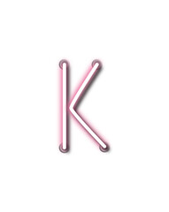 neon, letter k