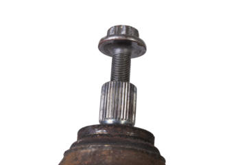 Car spare part - wheel drive cv joint on white isolated background. Catalog of spare parts for car service.