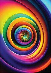 Abstract Colorful swirl background Poster A3 Format, A3 paper size