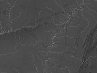 Savanes, Togo. Grayscale. No legend