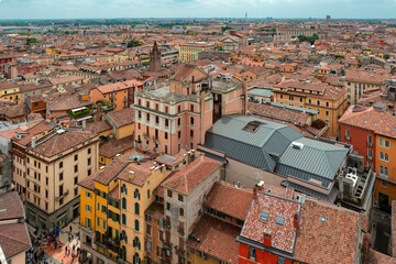 A view of the city of verona from the bell tower.
