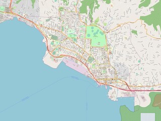 Port of Spain, Trinidad and Tobago. OSM. No legend