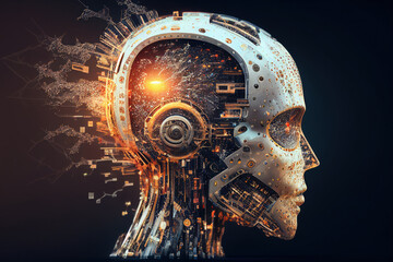 Roboter Head Artificial Intelligence