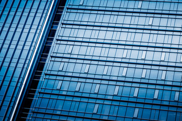 background of the glass modern office building.