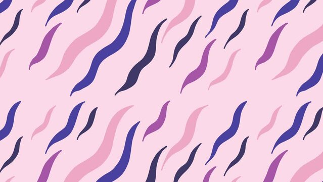 4k Pink Diagonal Wave Line, Abstract Line Background Loop