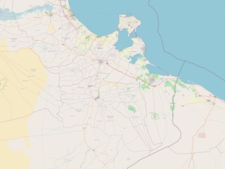 Medenine, Tunisia. OSM. No legend